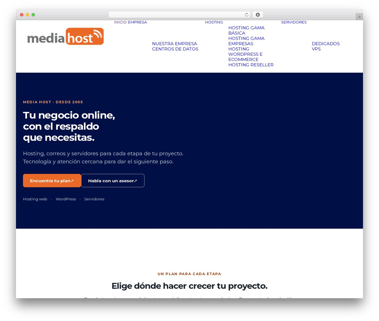 Uncode WordPress theme - mediahost.cl
