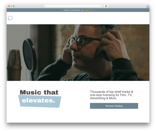 WordPress theme CoffeeBean - commamusic.com