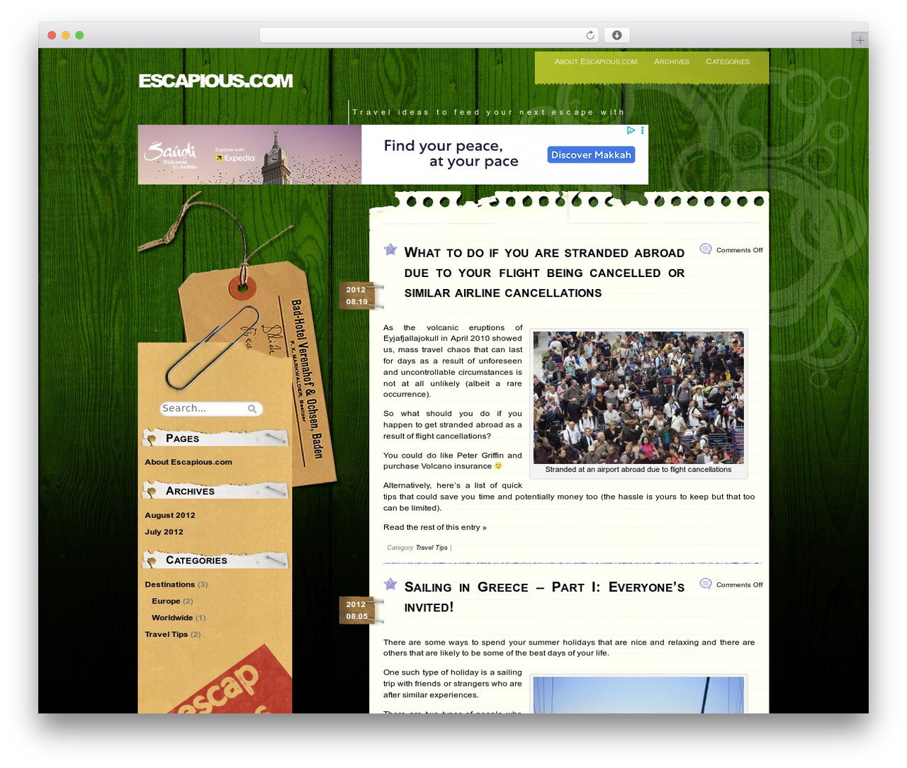 WordPress theme Comment Central - escapious.com WordPress theme Comment Central - escapious.com