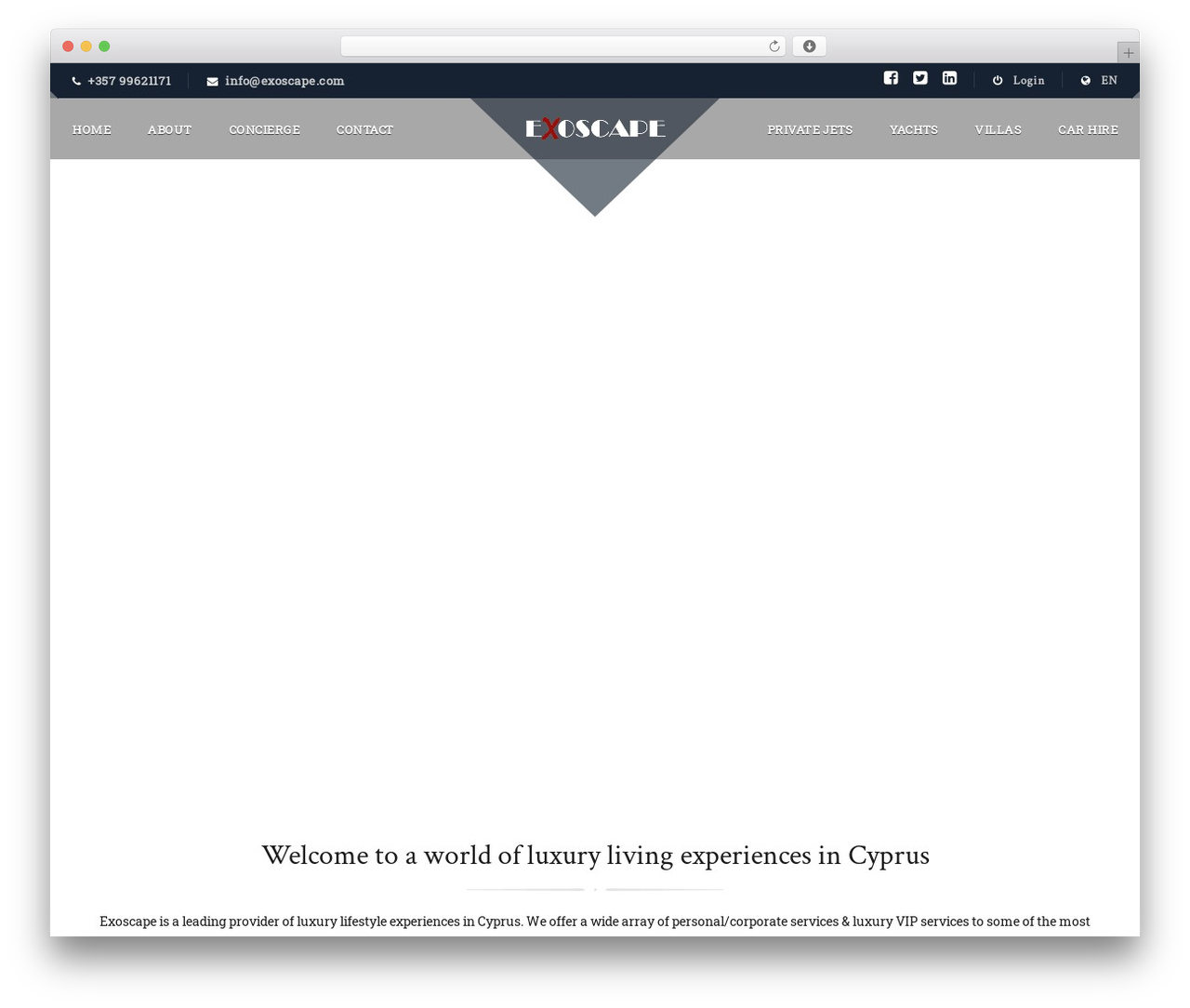 WordPress theme Concierge - exoscape.com WordPress theme Concierge - exoscape.com