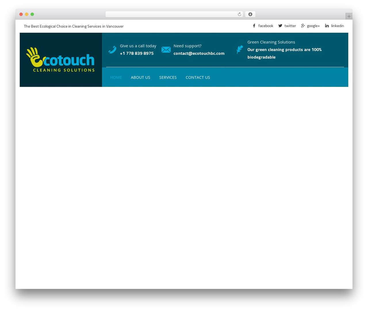 Cleanco WordPress theme - ecotouchbc.com Cleanco WordPress theme - ecotouchbc.com