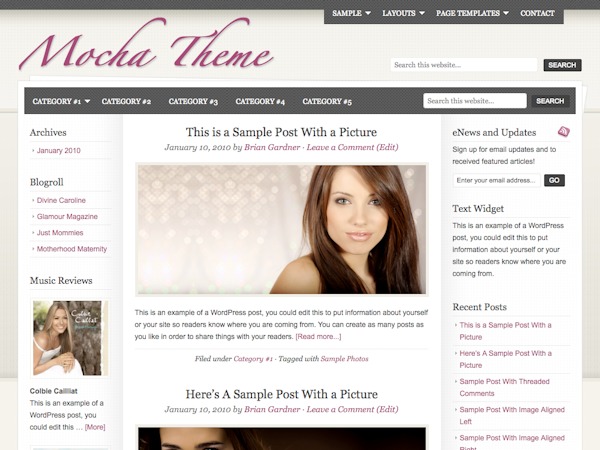 EVW Theme WordPress theme by Jared Atchison