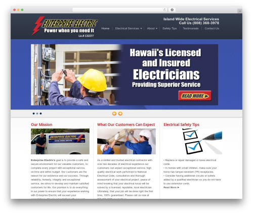 overtime WordPress theme - enterpriseelectrichawaii.com