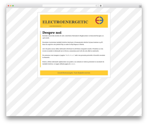 StripedPlus WordPress theme - electroenergetic.ro