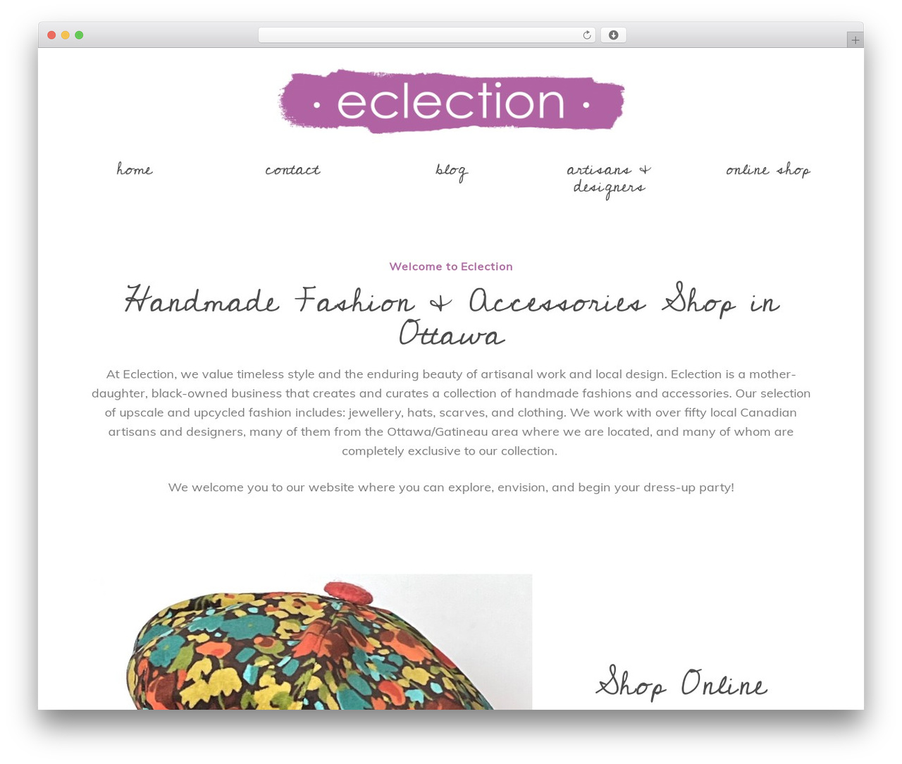 themeworks WordPress theme - eclection.ca