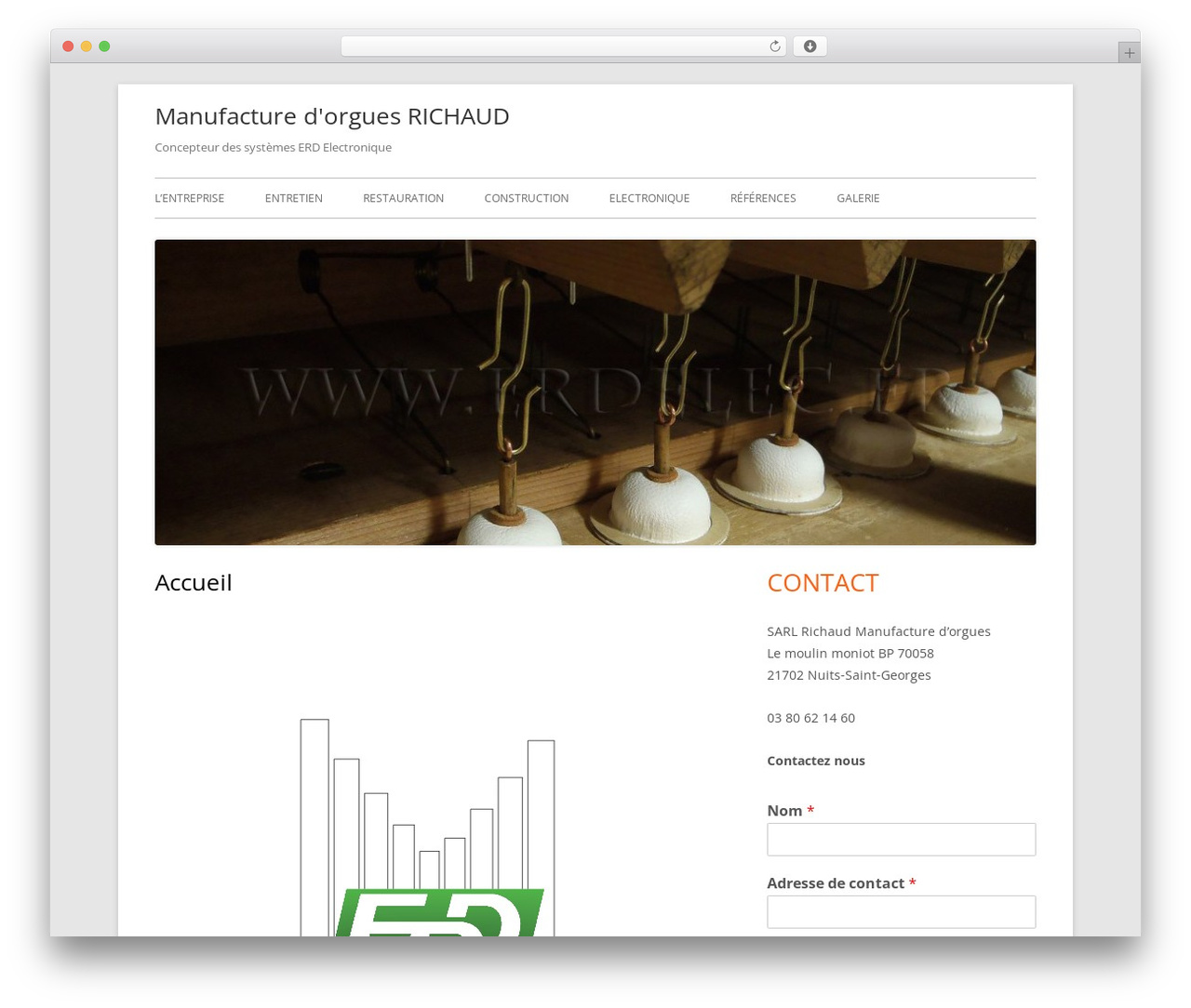 Tiny Framework free WordPress theme - erdelec.fr