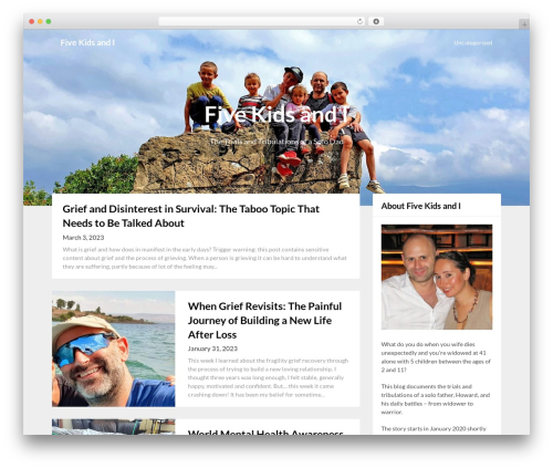 WordPress theme Adaptable Notes - fivekidsandi.com