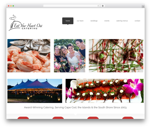 WordPress theme cherry - eatyourheartoutcaterers.com