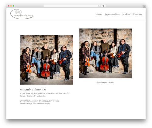 WordPress theme Divi - ensemble-almondo.de