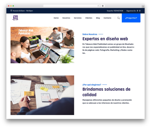 WordPress theme Itechie - tabascowebhosting.com