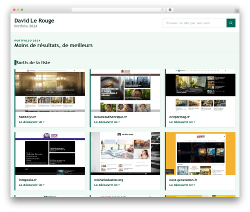 WordPress theme Maxwell - davidlerouge.fr