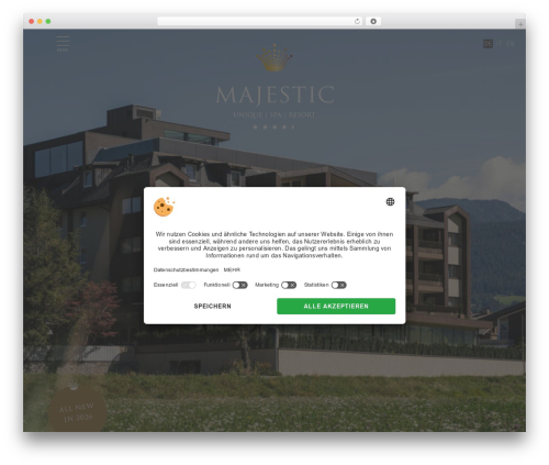 WordPress theme Vorlage - www.hotel-majestic.it