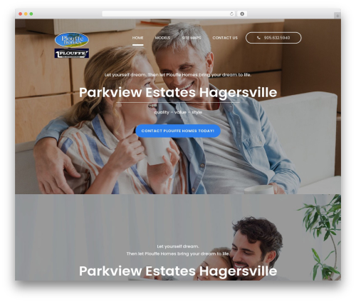 WordPress website theme Laurel - plouffehomes.ca