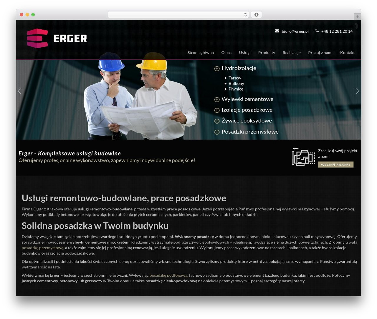 Arche WordPress theme - erger.pl