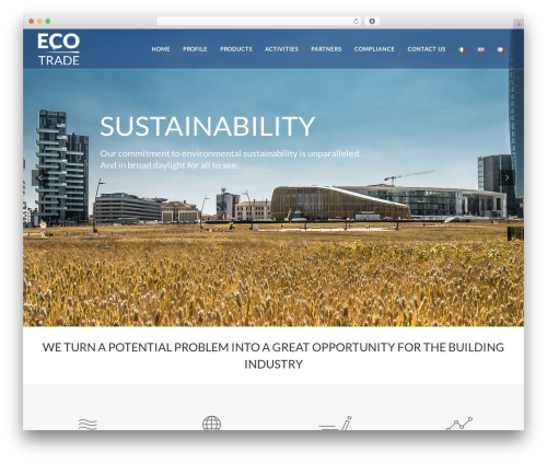 CIAO WordPress theme design - ecotrade.net