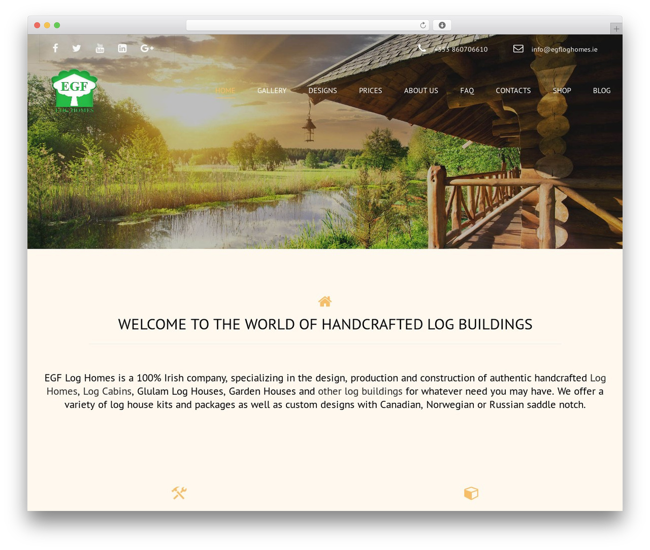 Constructo best WordPress theme - egfloghomes.ie