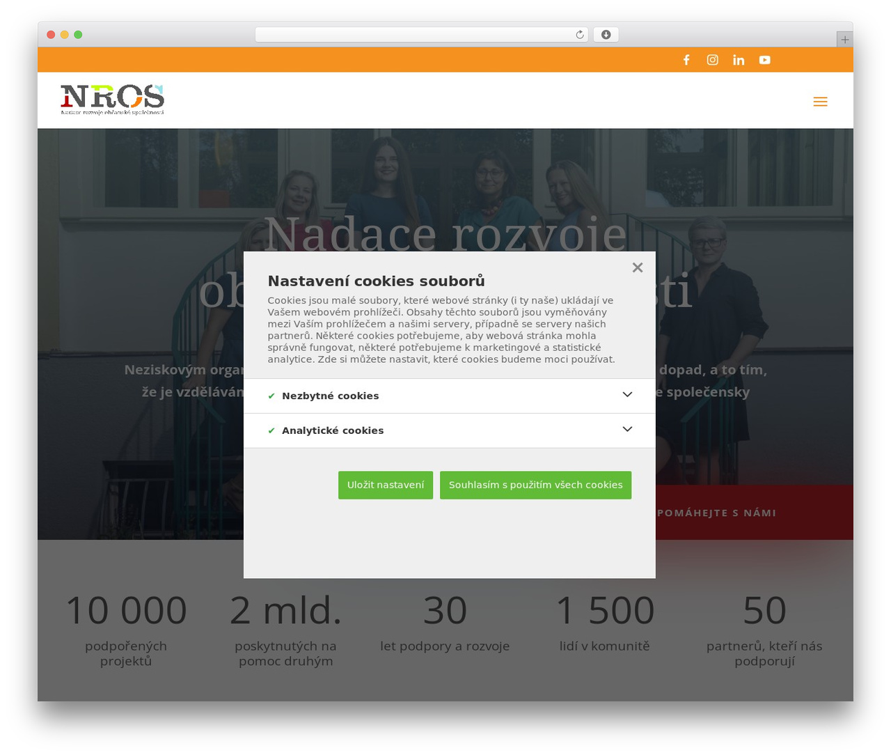 Divi theme WordPress - nros.cz