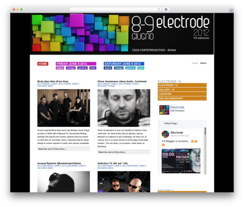 Electrode theme WordPress - electrode.it