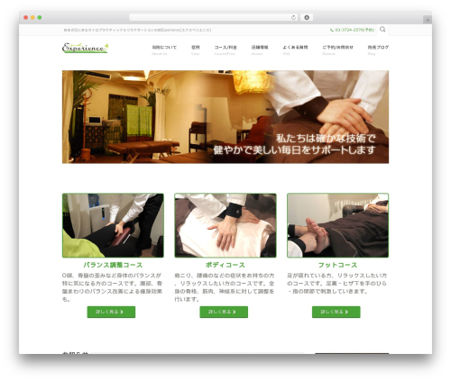 Experience top WordPress theme - experience-tokyo.com