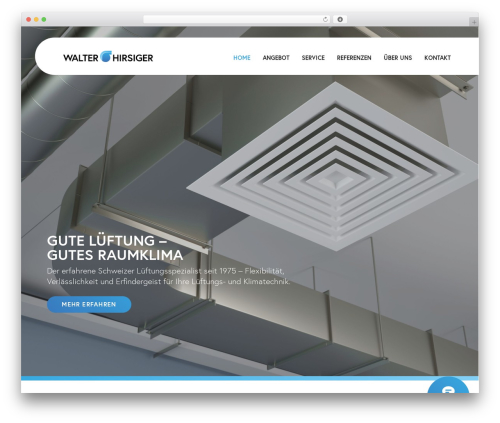 Mustersite theme WordPress - hirsiger.ch