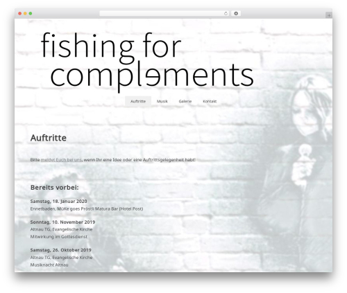 Noto Simple WordPress theme - fishingforcomplements.ch