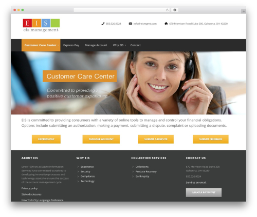 Sparse WordPress theme - eismgmt.com