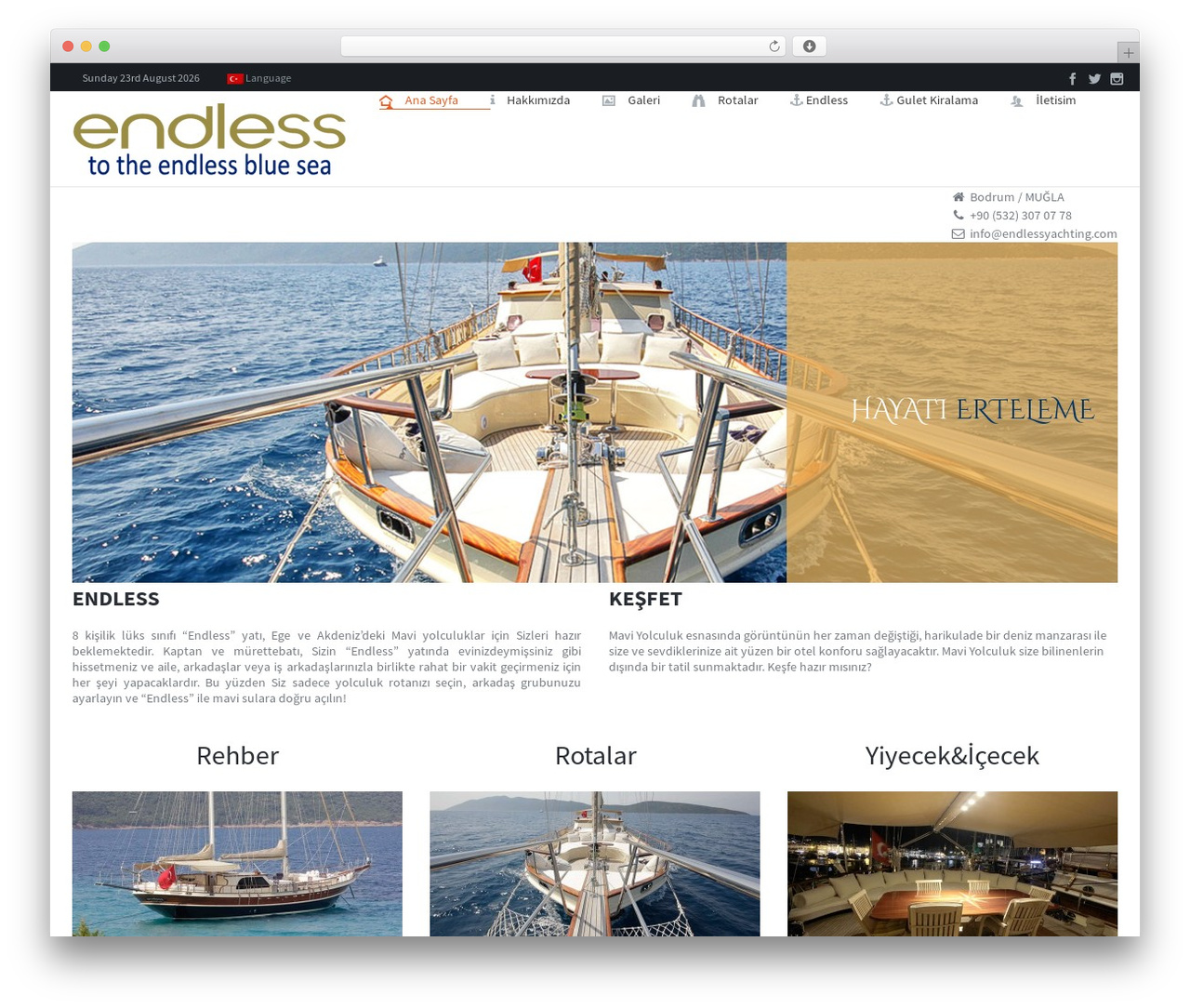 Startup WordPress theme - endlessyachting.com Startup WordPress theme - endlessyachting.com