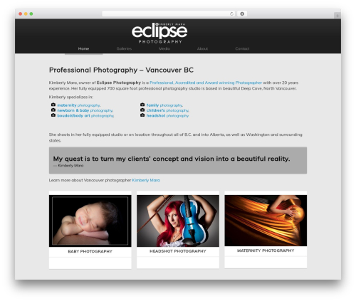 Theme WordPress Electra - eclipsephotography.ca