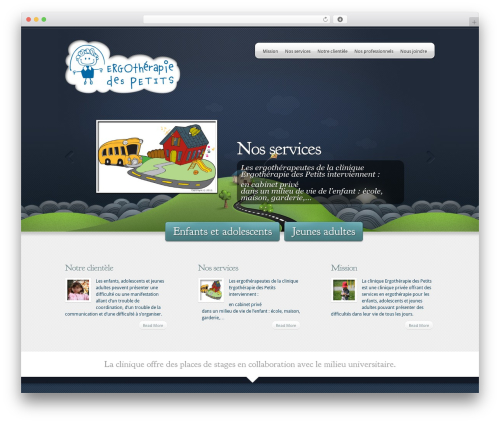 Webly theme WordPress - ergotherapiedespetits.com