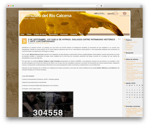 WordPress theme Mandigo - ecomuseoriocaicena.es