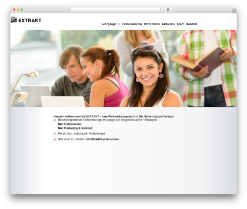 WordPress theme Studio - extrakt.ch