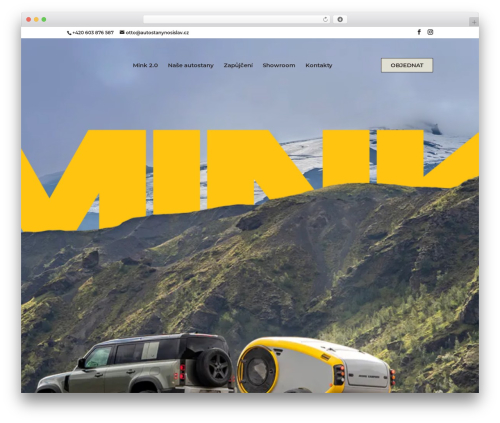 WordPress theme Divi - autostanynosislav.cz