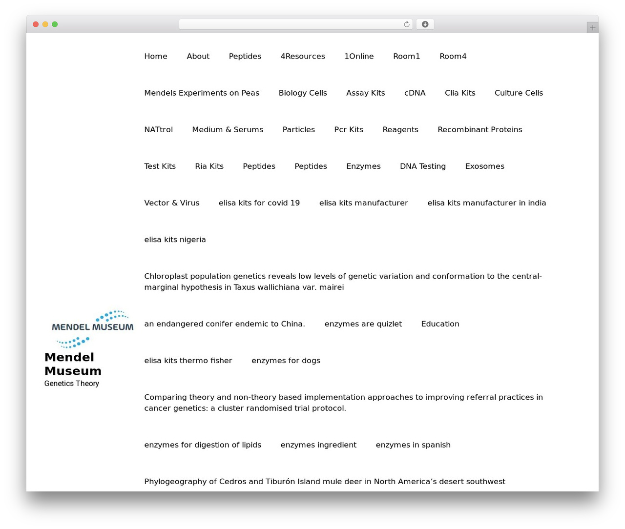 WordPress theme Techup - mendel-museum.com
