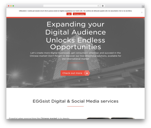 WordPress website theme Angle - eggsist.com