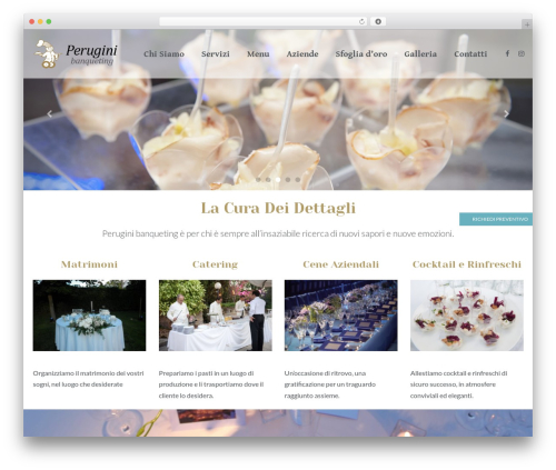 WordPress website theme Lambda - peruginibanqueting.com