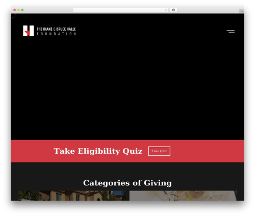WordPress website theme Rubenz - dianeandbrucehallefoundation.org