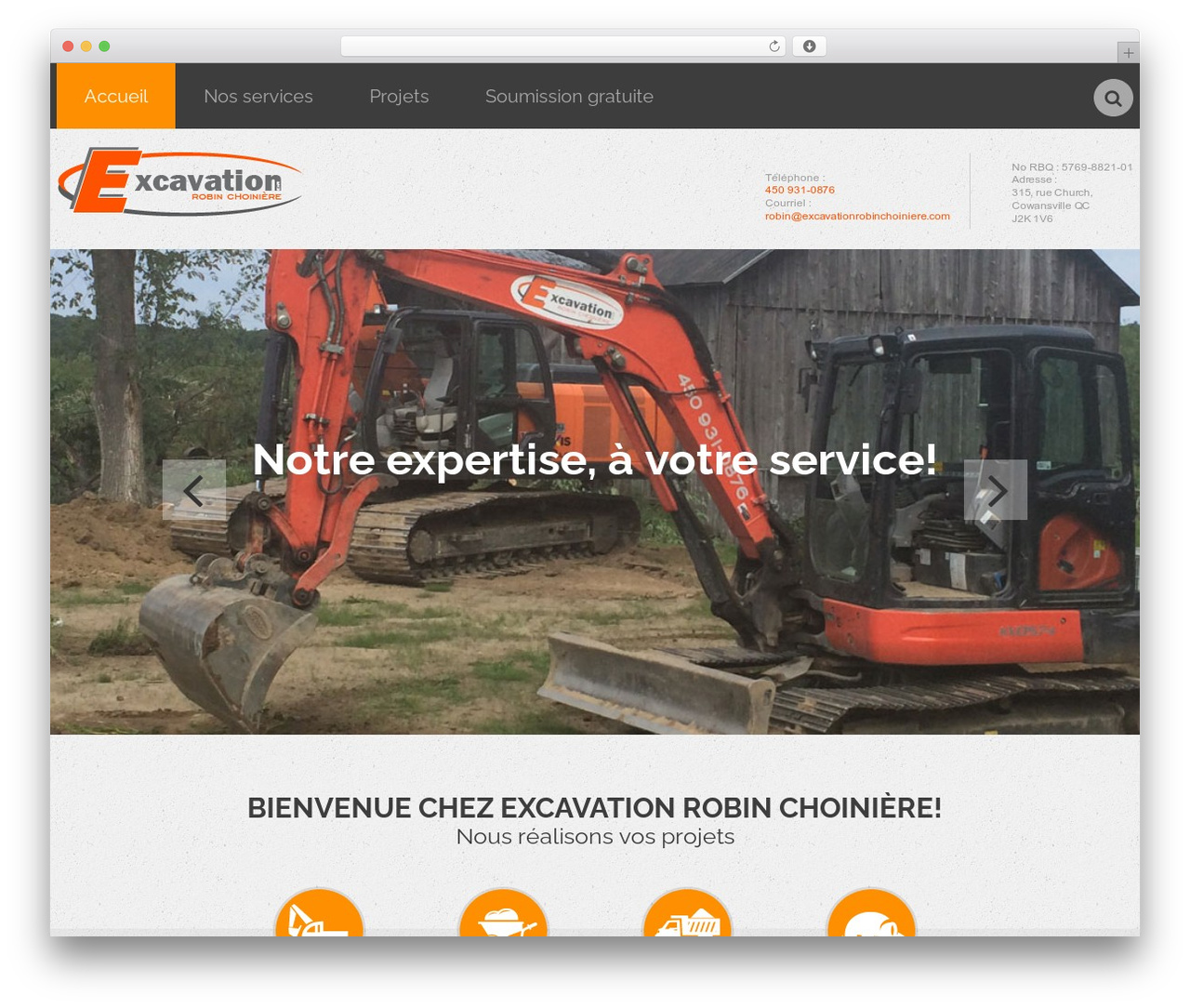 cherry top WordPress theme - excavationchoiniere.com