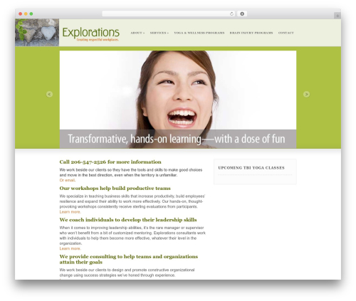 Coffee Break theme WordPress - explorationsconsulting.com