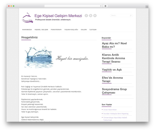 Dedicated theme WordPress - egekisiselgelisim.com.tr