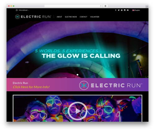 Electric Run theme WordPress - electricrun.com