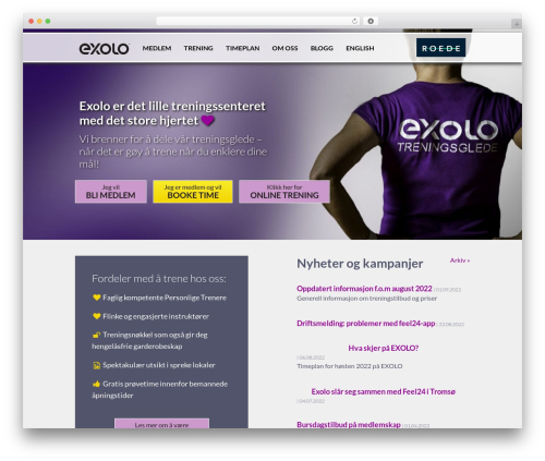 Exolo top WordPress theme - exolo.no