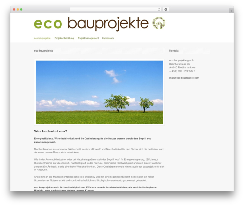 Massive Press theme WordPress - eco-bauprojekte.com