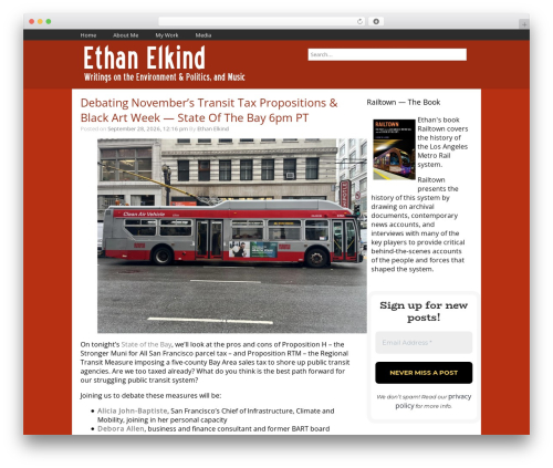NewTek theme WordPress - ethanelkind.com