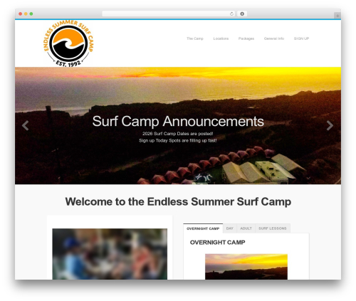 Organic Response Theme theme WordPress - endlesssummersurfcamp.com