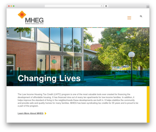 Plumb theme WordPress - mheginc.com