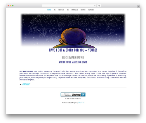 Purity WordPress theme - ericedwardbrown.com