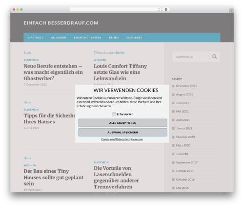 Sg cookie manager WordPress plugin - besserdrauf.com