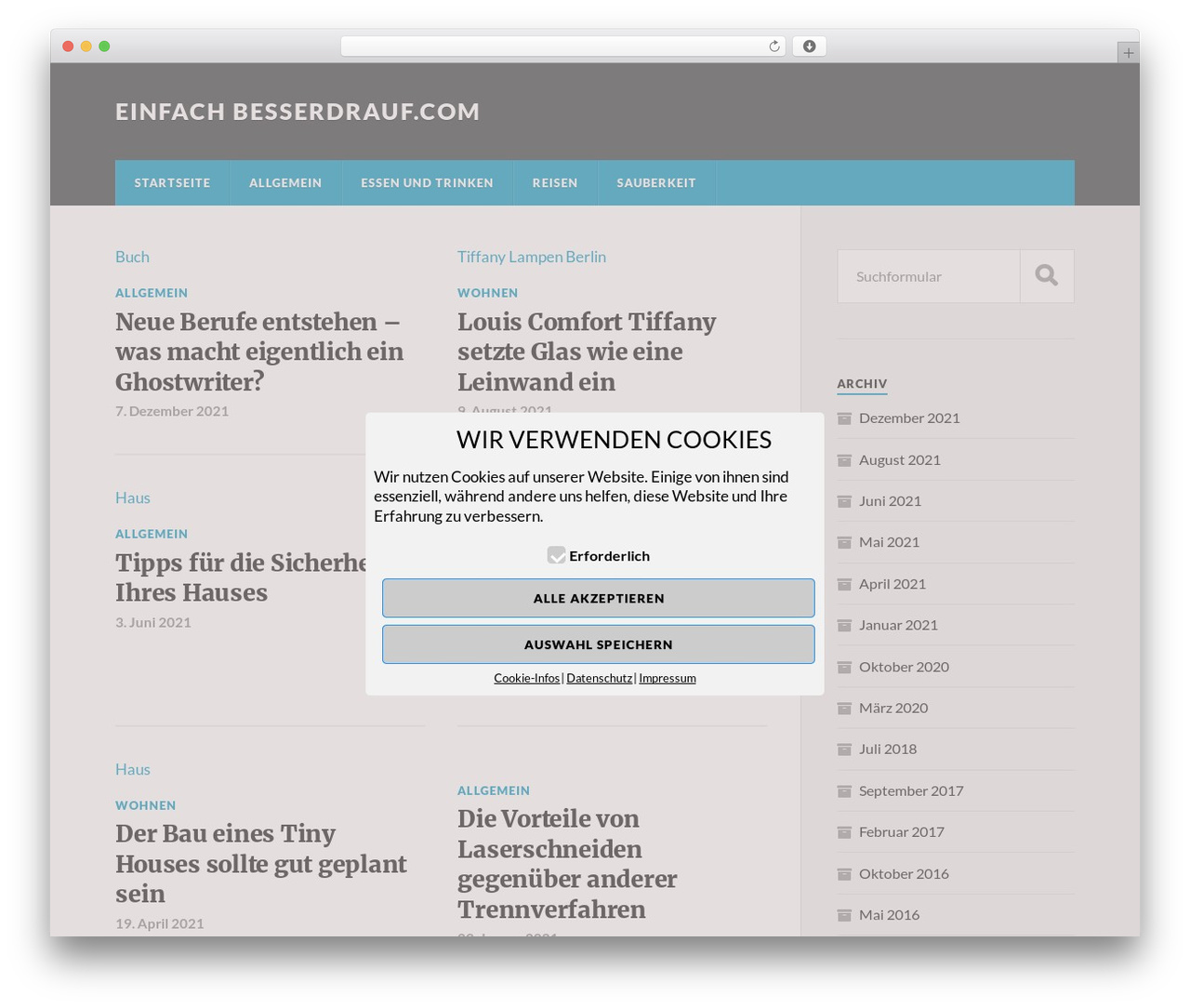 Rowling WordPress theme - besserdrauf.com
