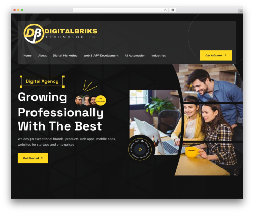 Saor WordPress theme - digitalbriks.com
