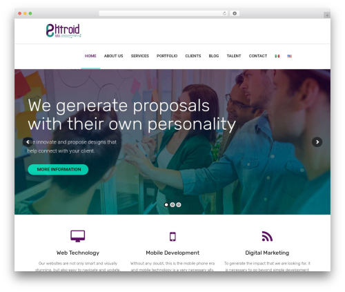 Sparks WordPress theme design - ektroid.com